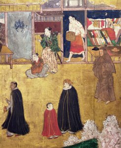 日本のポルトガル人の到着、南蛮屏風の店の詳細、1594-1618